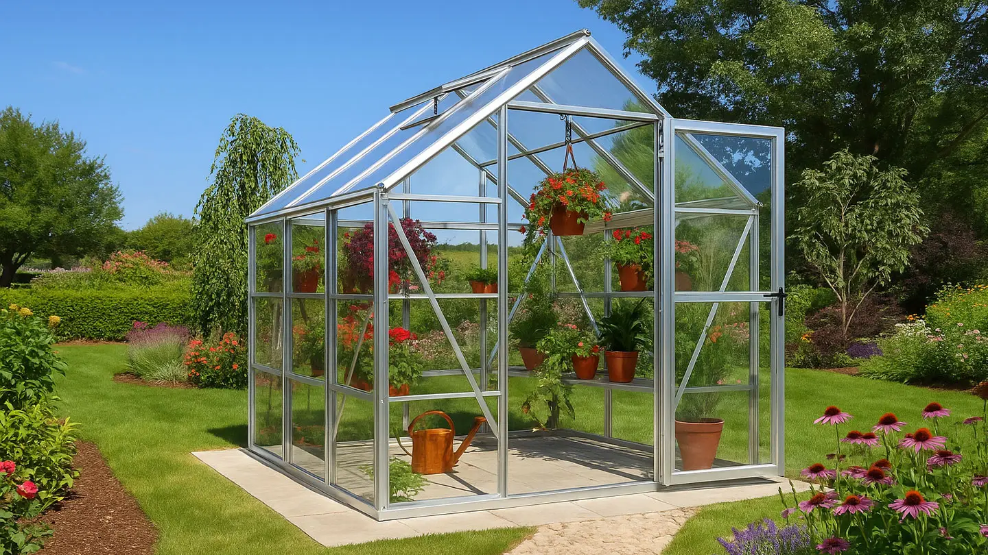 Black Aluminium greenhouse
