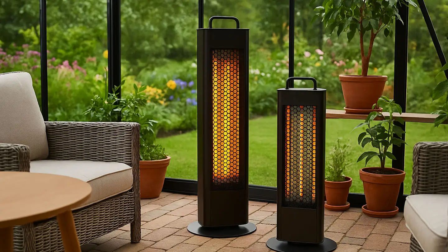 electric heaters in a greenhouse