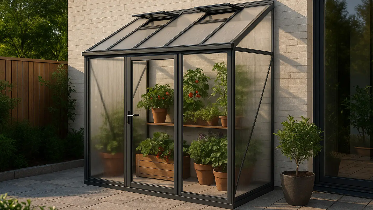 Black Aluminium greenhouse