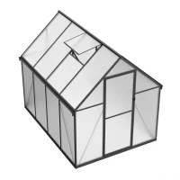 Essential Narrow Greenhouse Black 225 cm – Polycarbonate