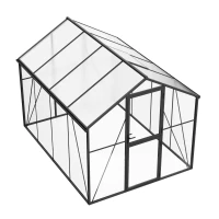 Greenhouse Premium Black 307 cm – Glass/Polycarbonate