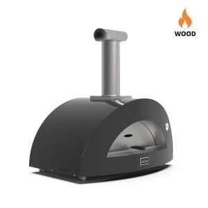 Alfa Forni Moderno 3 Pizze Grey wood-fueled pizza oven.