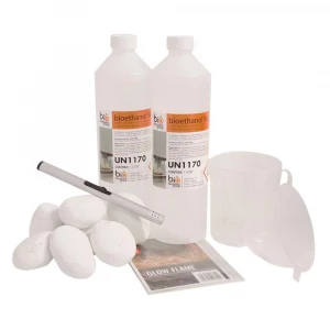 Decorations pack for bio fireplace