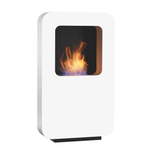 Safretti Curva XL - White free-standing bio fire 