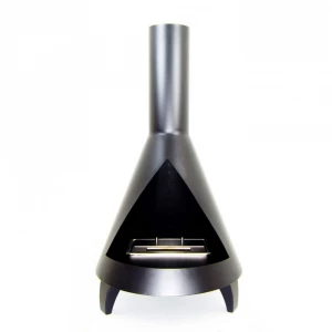 Bio ethanol fireplace in the design of a wood burner