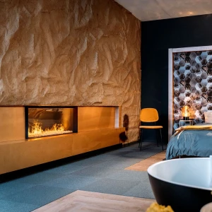 Faber e-MatriX Linear 1050-400 I Wide and Narrow Water Vapour Fireplace
