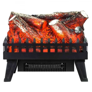 Tall LED electric fireplace insert