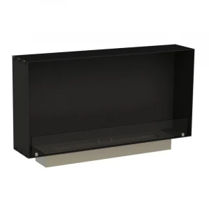 Foco One 1000 Slim - Sleek one-sided built-in bioethanol fireplace with a slim 20 cm depth