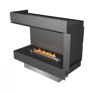 Left-facing Planika corner fireplace