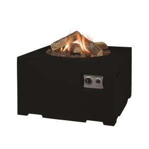 Square table in black - outdoor