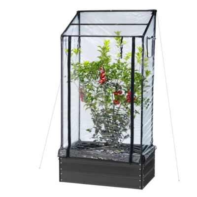 Tall Greenhouse (130/150 x 87 x 47 cm), a spacious greenhouse designed to provide optimal growing conditions and ample space for