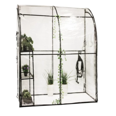 Wall-Mounted Greenhouse | Order Here Wall-Mounted Plastic Greenhouse (215 x 100 x 200 cm), designed to provide ample growing space while saving floor area, perfect f