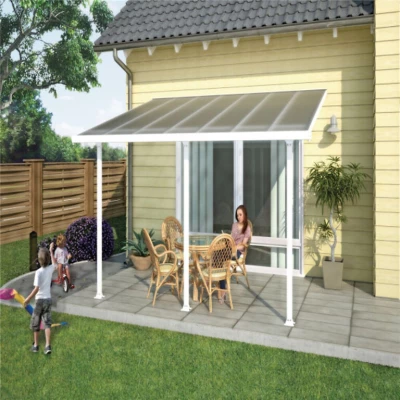 Feria Patio Cover 12.5 m² in white, a durable and stylish structure designed to provide shelter and elevate your outdoor living 