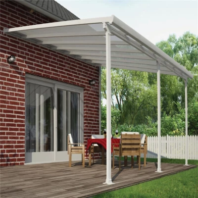 Feria Patio Cover 4 x 4.2 m in white, a durable and stylish structure designed to provide shelter and enhance your outdoor livin