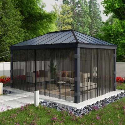 Mosquito Net (4 pcs) for Dallas Pavilion, designed to protect your outdoor area from insects while keeping your pavilion comfort