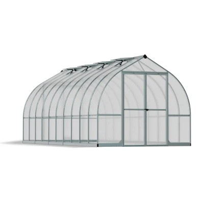 Canopia Bella 8×20 ft. greenhouse with silver aluminium frame and twin-wall polycarbonate panels (244×604 cm)