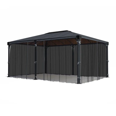 Mesh netting set installed on Canopia Martinique 5000 or Milano 4300 gazebo
