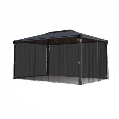 Black mesh netting set for Canopia Martinique or Milano 4300 gazebo