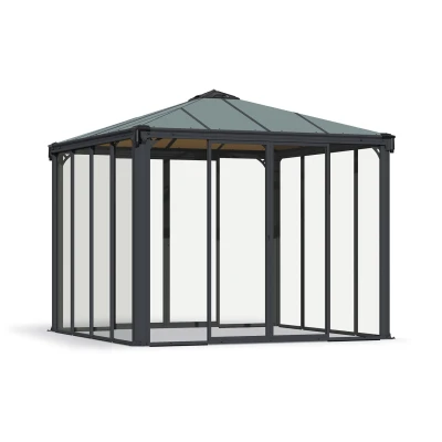 Canopia Enclosure Kit for Palermo Gazebo with twin-wall polycarbonate panels
