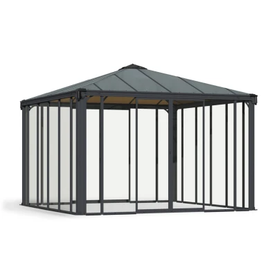 Enclosure Kit for Canopia Palermo 3600 Gazebo with sliding doors and side panels
