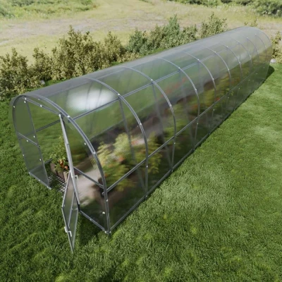 Baumera Baltic LT Arched Greenhouse 3 m Wide Baumera Baltic LT arched greenhouse with galvanised omega frame and polycarbonate glazing