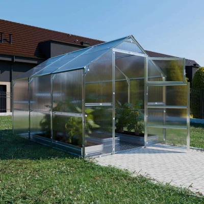 Baumera KLASIKA Bernard greenhouse with galvanised steel frame and twin-wall polycarbonate panels