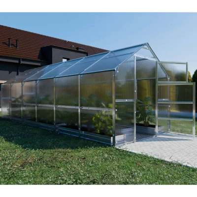 Baumera KLASIKA Bernard greenhouse with galvanised steel frame and twin-wall polycarbonate panels