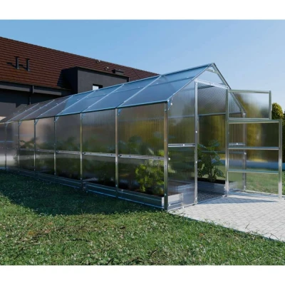 Baumera KLASIKA Bernard greenhouse with galvanised steel frame and twin-wall polycarbonate panels