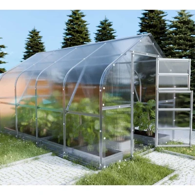 Baumera KLASIKA Drop Greenhouse 2.5 m Wide Baumera KLASIKA Drop teardrop greenhouse with galvanised frame and polycarbonate panels