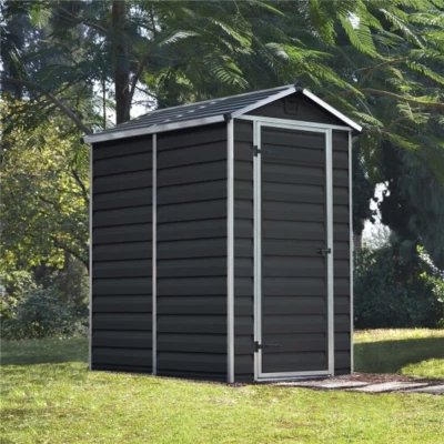 Canopia Skylight Shed 4 ft. × 6 ft. – Compact & Durable Storage Canopia Skylight Shed 117 × 177 cm (4 × 6 ft) on white background – polycarbonate walls, skylight roof, aluminium frame