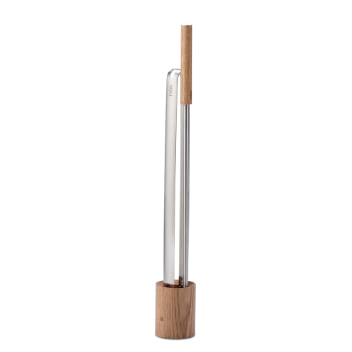 Fire Tool Set - 3 pcs. - Three-piece all-in-one set consisting of fire blow poker and wooden base Fire Tool Set - 3 pcs. - Three-piece all-in-one set consisting of fire blow poker and wooden base