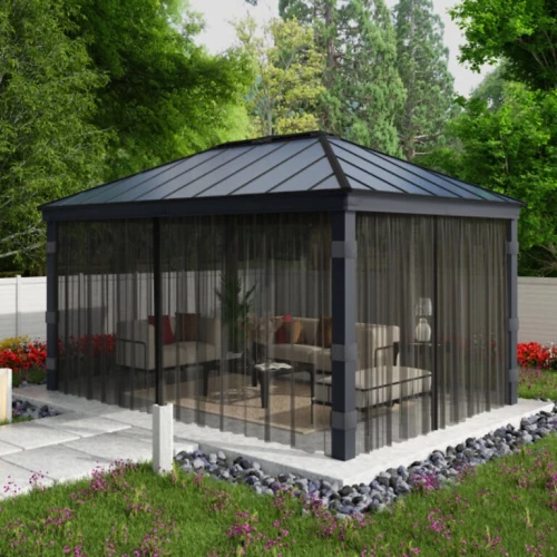 Mosquito Net (4 pcs) for Dallas Pavilion, designed to protect your outdoor area from insects while keeping your pavilion comfort