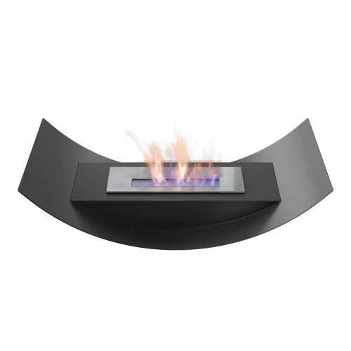 Curved bio fireplace for table Curved bio fireplace for table