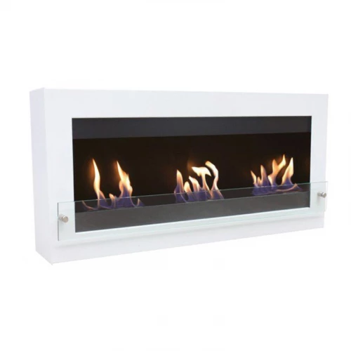 Large White Bio Fireplace for Wall Mounting Large White Bio Fireplace for Wall Mounting