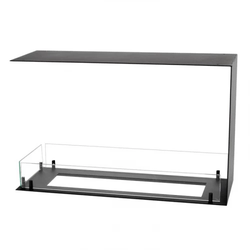 Foco Room Divider 800 Medium built-in bioethanol fireplace Foco Room Divider 800 Medium built-in bioethanol fireplace with 3-sided flame view and black powder-coated finish
