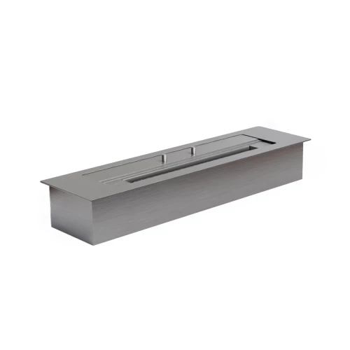 2,5 L bioethanol burner in steel. Up to 4 h burning. 2,5 L burner produced in stainless steel