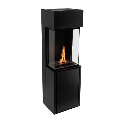 Planika Arcticon Black - Free-standing remote controlled Burning Ethanol Vapors bioethanol fireplace Planika Arcticon Black - Free-standing remote controlled Burning Ethanol Vapors bioethanol fireplace