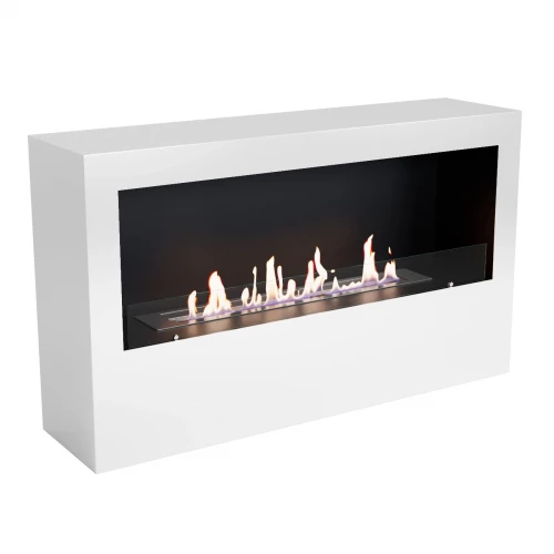 ScandiFlames Bismarck White - 120cm Wide Freestanding Bioethanol Fireplace ScandiFlames Bismarck White - 120cm Wide Freestanding Bioethanol Fireplace
