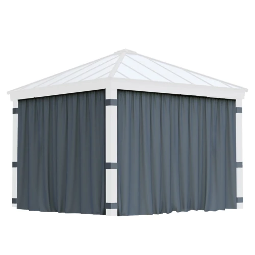 Dallas Gazebo Curtain Set, designed to offer privacy and style, enhancing the comfort and look of your gazebo for a more invitin