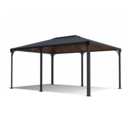 Canopia Martinique 12×16 ft. gazebo with anthracite frame and tinted polycarbonate roof