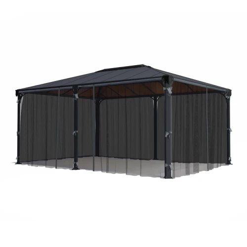Mesh netting set installed on Canopia Martinique 5000 or Milano 4300 gazebo