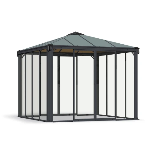 Canopia Enclosure Kit for Palermo Gazebo with twin-wall polycarbonate panels