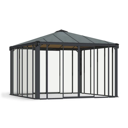 Enclosure Kit for Canopia Palermo 3600 Gazebo with sliding doors and side panels