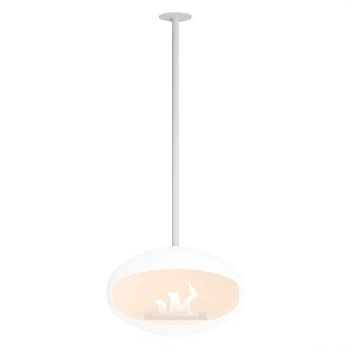 White Ceiling Mount and Rod for Cocoon Fires Bioethanol Fireplaces White Ceiling Mount and Rod for Cocoon Fires Bioethanol Fireplaces