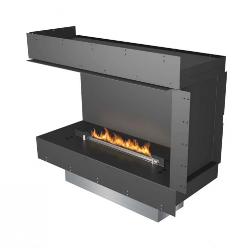 Bioethanol fireplace for the left corner Left-facing Planika corner fireplace