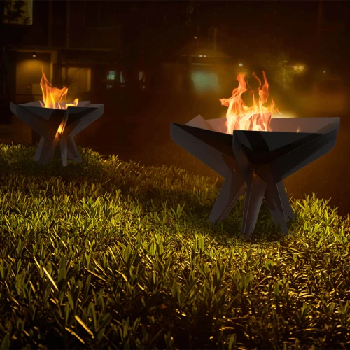 Halden firepit in unique design | Bioethanol-Fireplace.co.uk Halden Firepit - Black