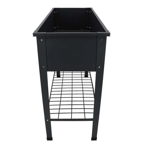 Raised flower bed metal antracite L Raised flower bed metal antracite L