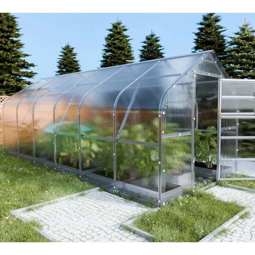 Baumera KLASIKA Drop teardrop greenhouse with galvanised frame and polycarbonate panels