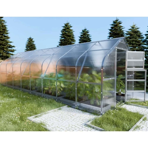 Baumera KLASIKA Drop teardrop greenhouse with galvanised frame and polycarbonate panels