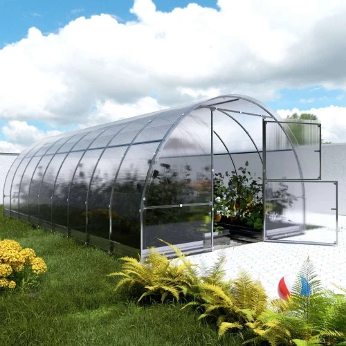 Baumera KLASIKA Easy greenhouse with galvanised steel frame and polycarbonate glazing